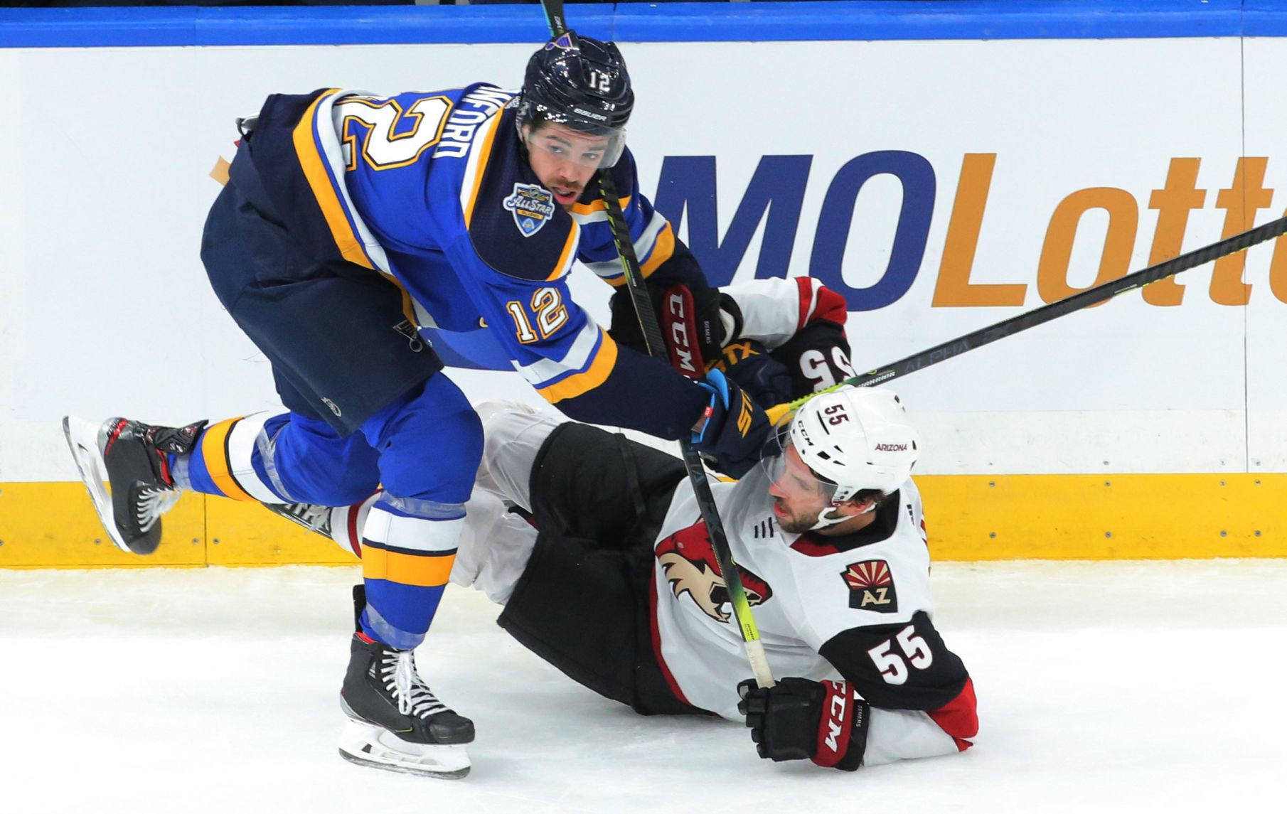 The Blues take on the Coyotes at Enterprise